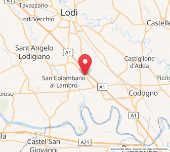 Map of Livraga, Lombardy