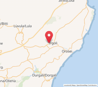 Map of Loculi, Sardinia