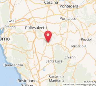 Map of Lorenzana, Tuscany