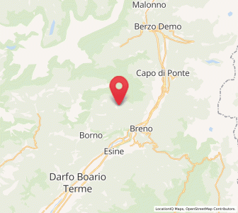 Map of Lozio, Lombardy