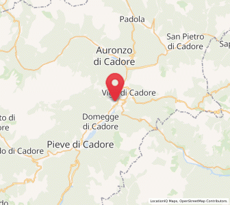 Map of Lozzo di Cadore, Veneto