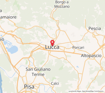 Map of Lucques, Tuscany