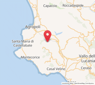 Map of Lustra, Campania