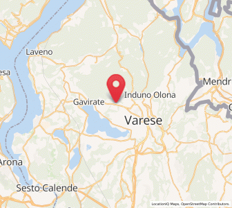 Map of Luvinate, Lombardy