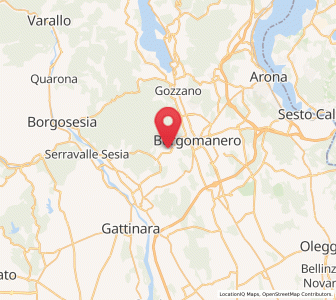 Map of Maggiora, Piedmont