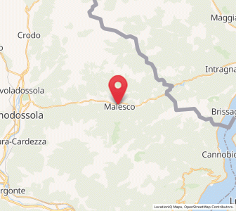 Map of Malesco, Piedmont