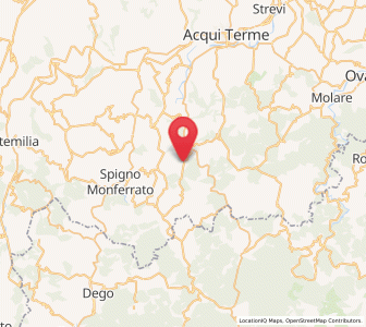 Map of Malvicino, Piedmont