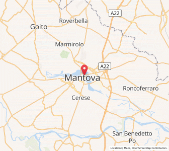 Map of Province de Mantoue, Lombardy