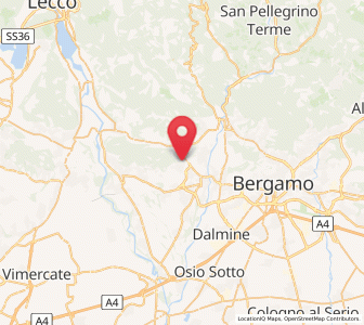 Map of Mapello, Lombardy