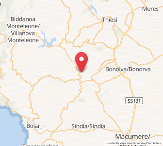 Map of Mara, Sardinia