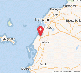 Map of Marausa, Sicily