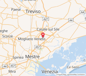 Map of Marcon, Veneto