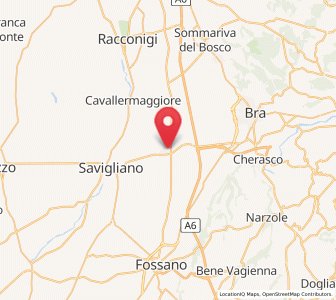 Map of Marene, Piedmont