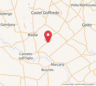 Map of Mariana Mantovana, Lombardy
