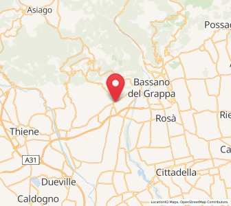 Map of Marostica, Veneto