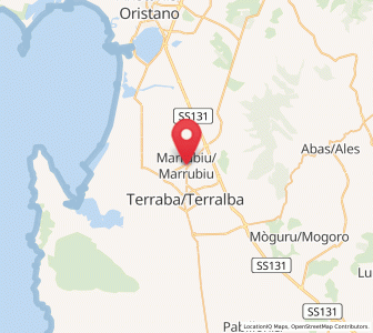 Map of Marrubiu, Sardinia