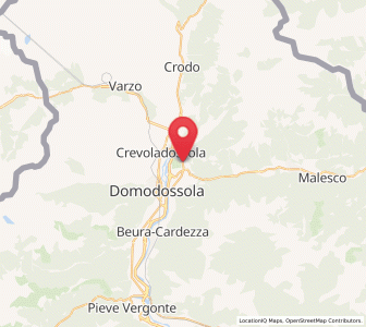Map of Masera, Piedmont