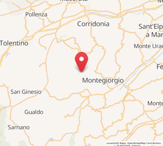 Map of Massa Fermana, The Marches