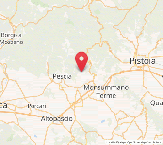 Map of Massa e Cozzile, Tuscany