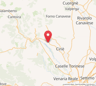 Map of Mathi, Piedmont