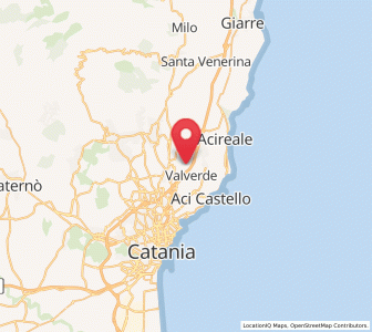 Map of Maugeri, Sicily