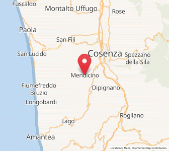 Map of Mendicino, Calabria