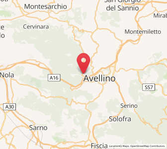 Map of Mercogliano, Campania