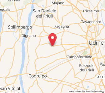 Map of Mereto di Tomba, Friuli Venezia Giulia
