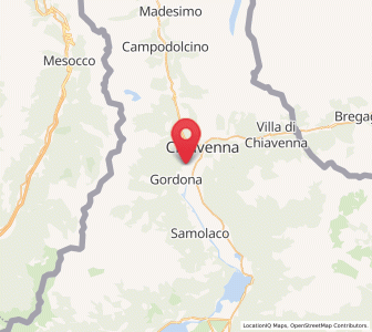 Map of Mese, Lombardy
