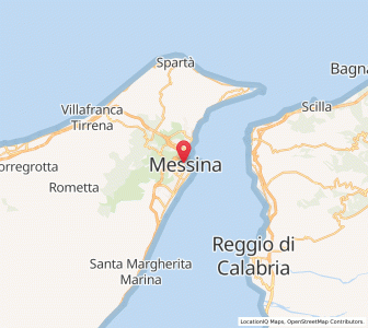Map of Messine, Sicily