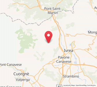 Map of Meugliano, Piedmont