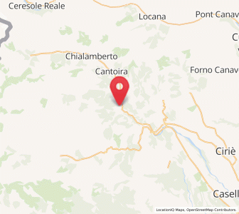 Map of Mezzenile, Piedmont