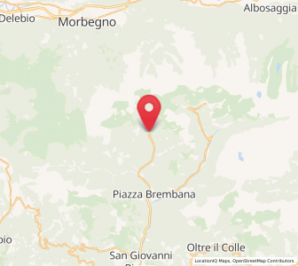 Map of Mezzoldo, Lombardy