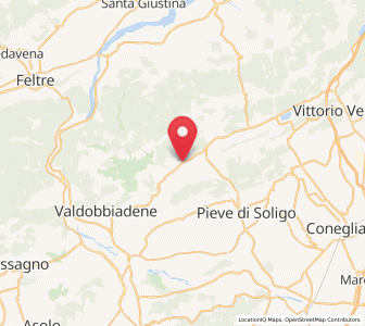 Map of Miane, Veneto