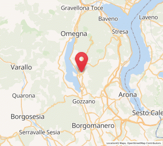 Map of Miasino, Piedmont