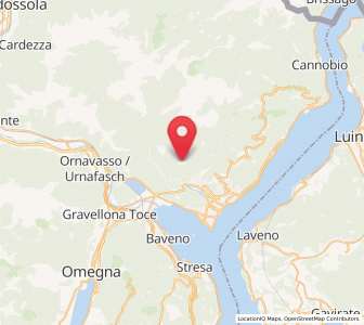 Map of Miazzina, Piedmont