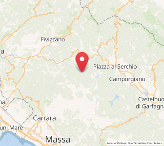 Map of Minucciano, Tuscany