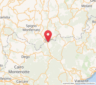 Map of Mioglia, Liguria