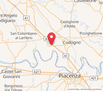 Map of Mirabello, Lombardy