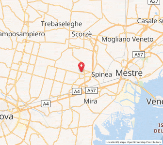 Map of Mirano, Veneto