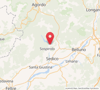 Map of Mis, Veneto