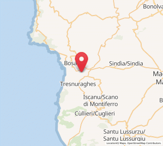 Map of Modolo, Sardinia