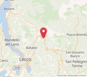 Map of Moggio, Lombardy