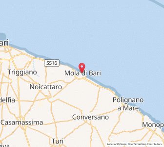 Map of Mola di Bari, Apulia