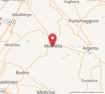 Map of Molinella, Emilia-Romagna