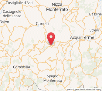 Map of Monastero Bormida, Piedmont