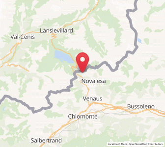 Map of Moncenisio, Piedmont