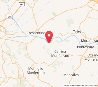 Map of Moncestino, Piedmont