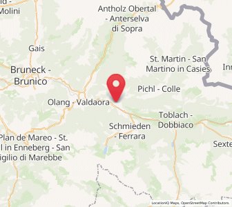 Map of Monguelfo-Tesido, Trentino-Alto Adige