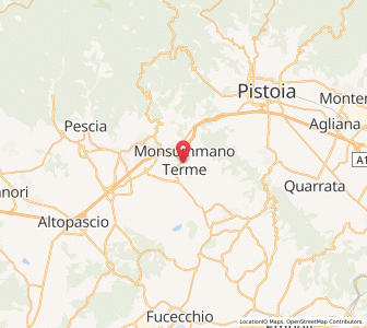 Map of Monsummano Terme, Tuscany